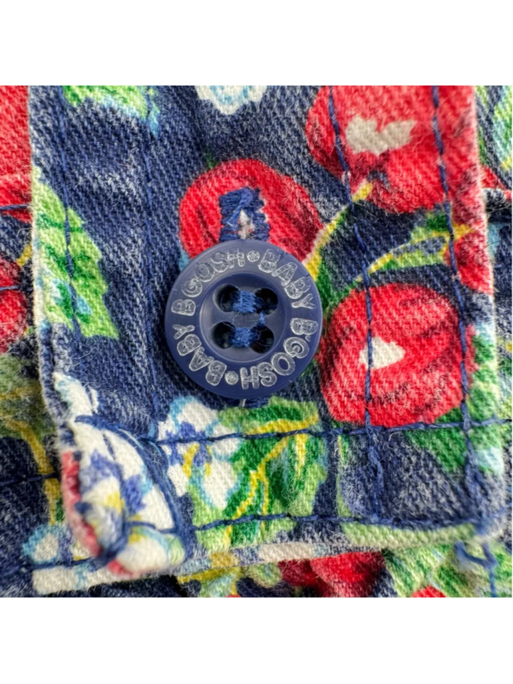 OshKosh B’Gosh RARE Baby B’Gosh Cherry & Blossom Print Bubble Romper Vintage